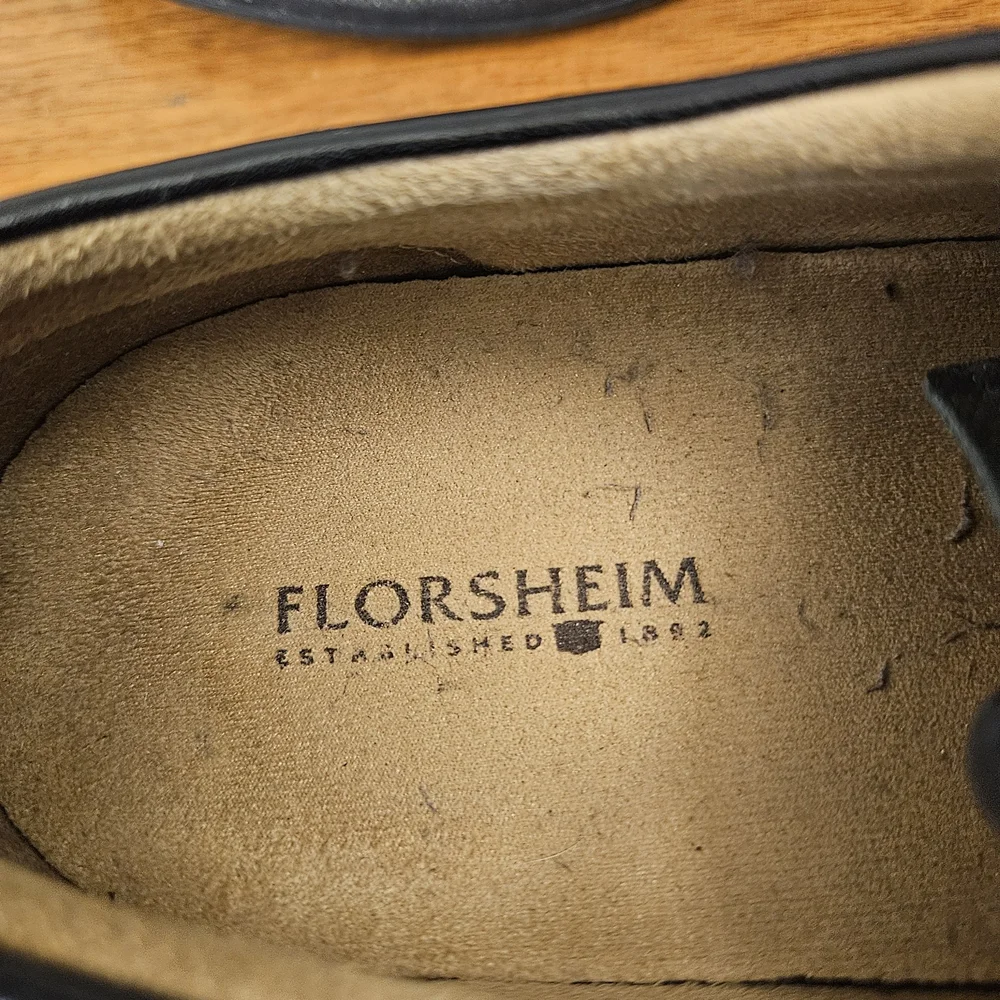 Florsheim Portfolio Wing Ox Leather Wing‎ Tip 11702-001 Black Size 11.5 D